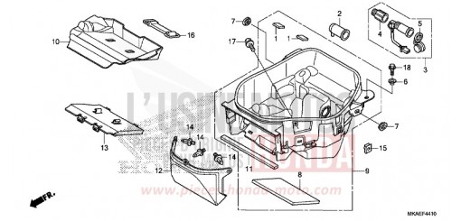 LUGGAGE BOX NC750DK de 2019